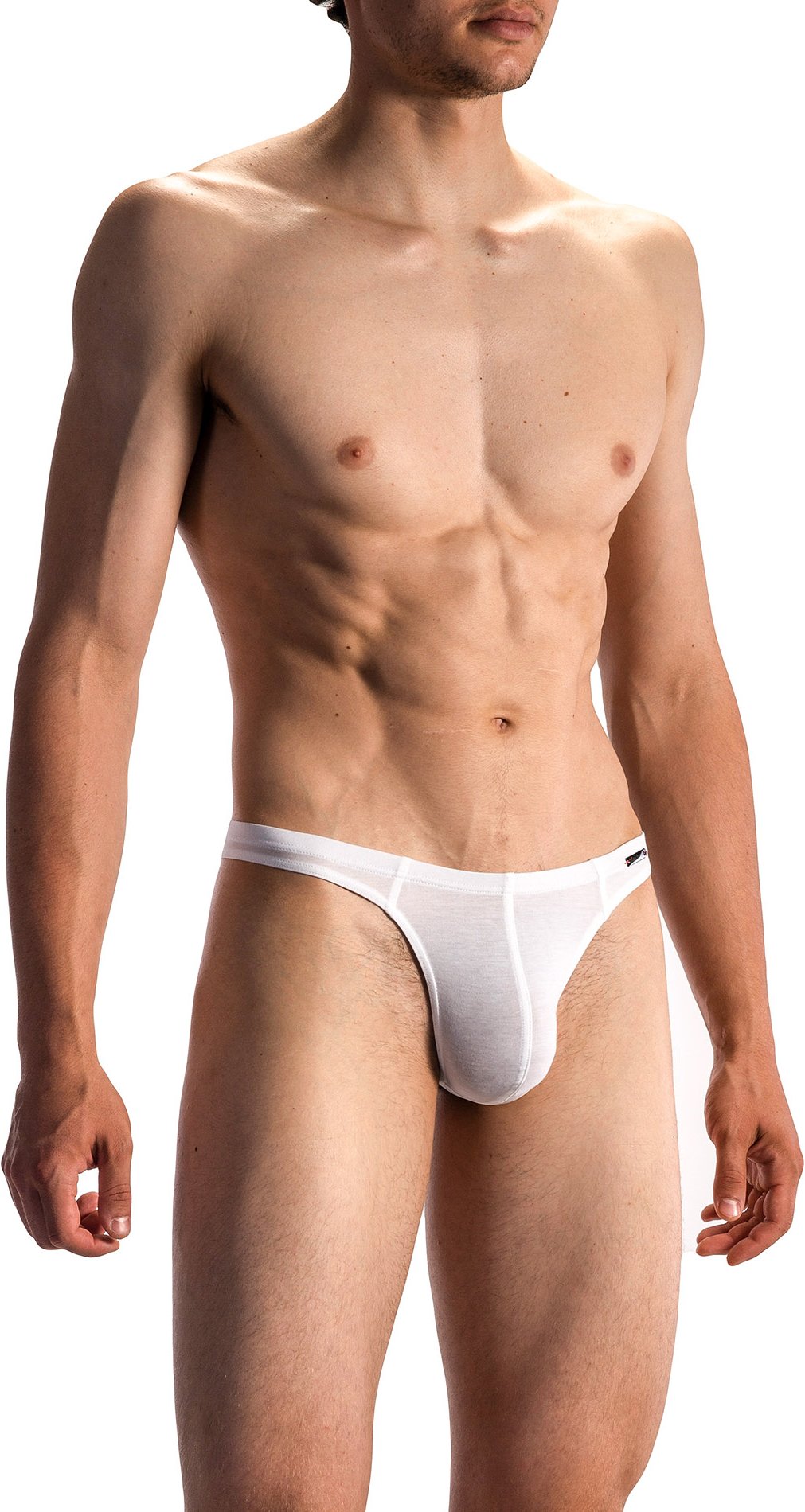 Thumbnail - Olaf Benz Herren Ministring weiß Baumwolle & Mix unifarben