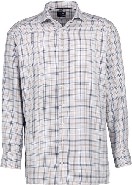 Thumbnail - OLYMP Herren Hemd grau kariert