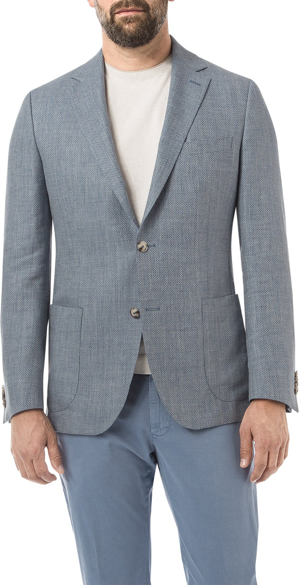 DRESSLER Herren Sakko blau meliert