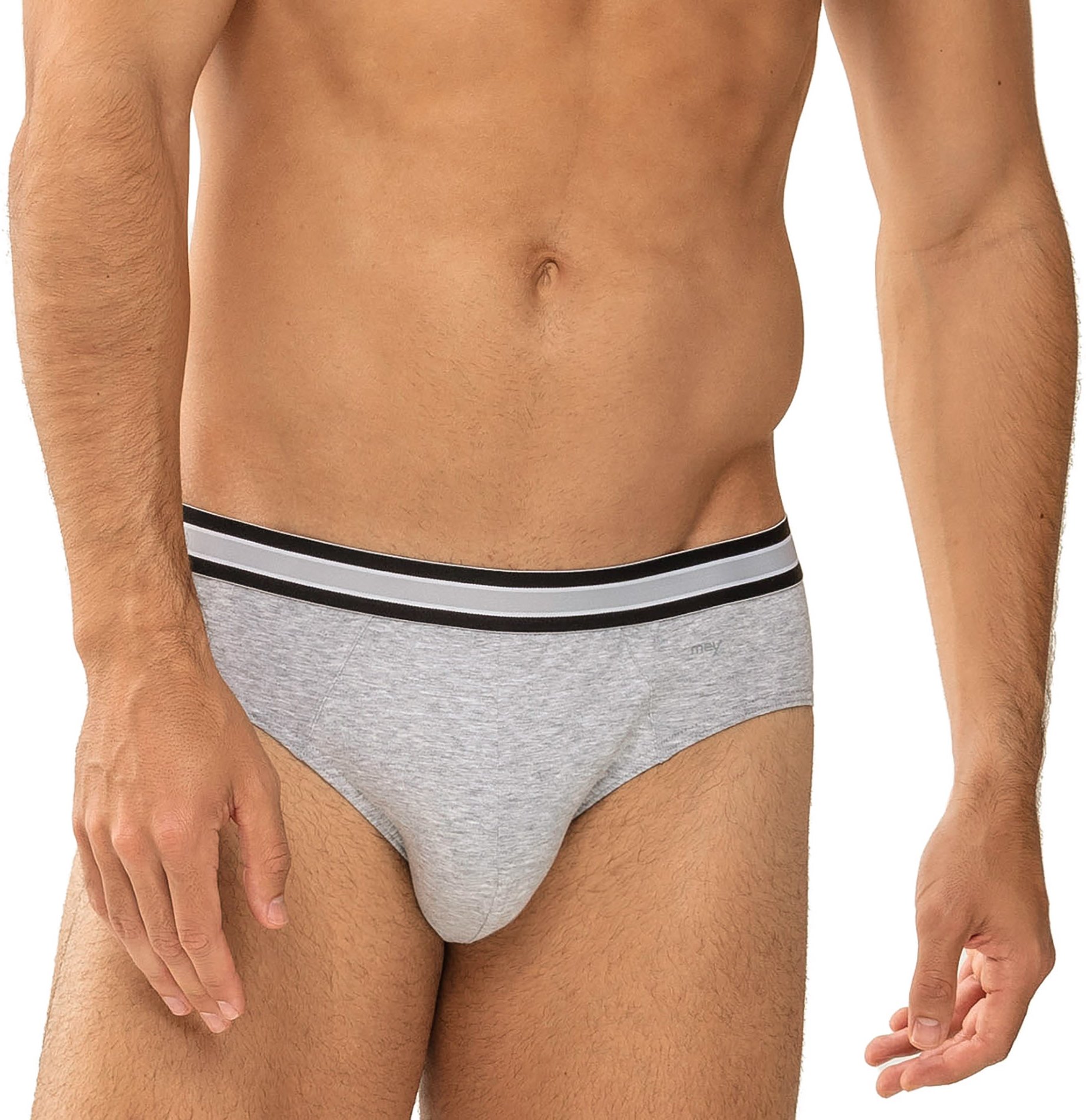 Mey Herren Jazz-Pants grau Baumwolle & Mix unifarben