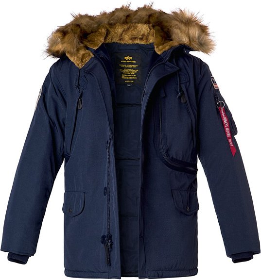 Thumbnail - ALPHA INDUSTRIES Herren Jacken blau unifarben