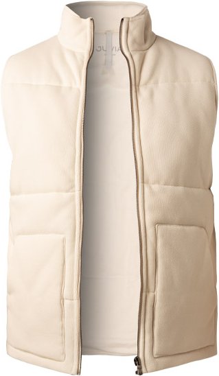 JUVIA Herren Steppweste beige unifarben