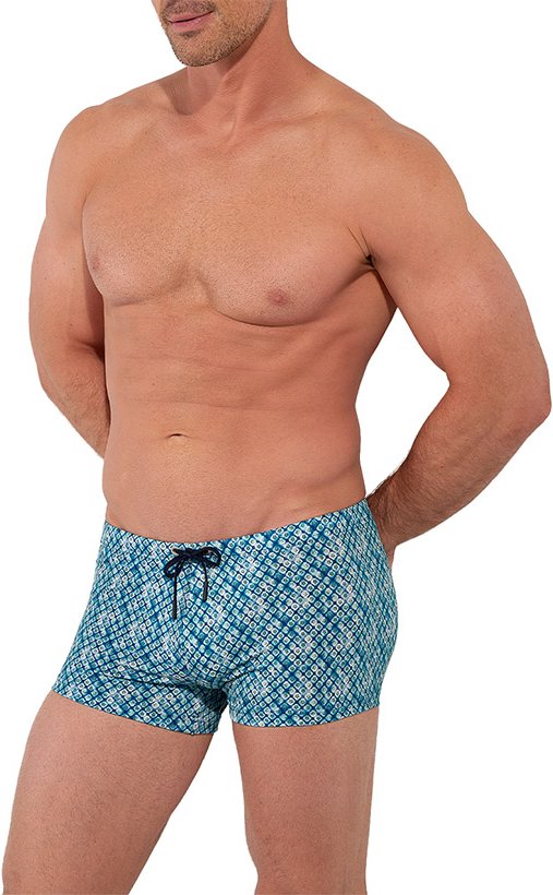 HOM Herren Shorts blau Mit Prints