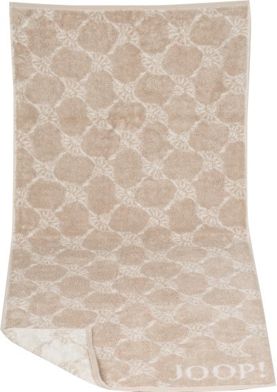 JOOP! Herren Handtuch beige Baumwolle & Mix Gemustert