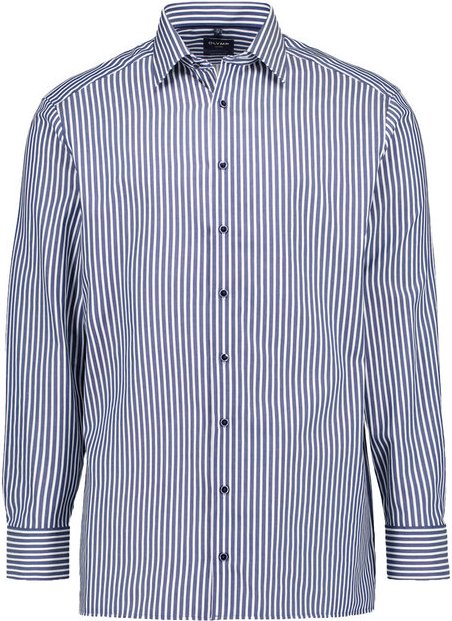 OLYMP Herren Hemd blau gestreift