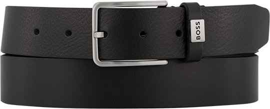 BOSS Black Herren Gürtel schwarz Glattleder