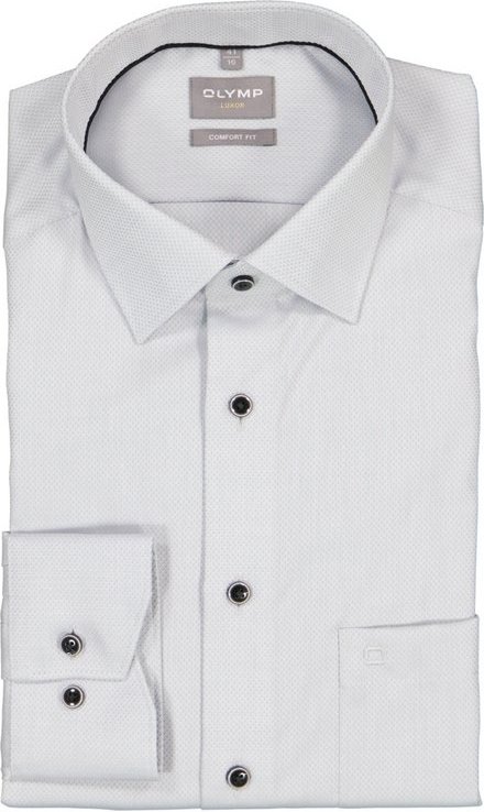 OLYMP Herren Hemd grau Comfort Fit