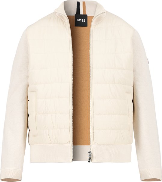 BOSS Black Herren Jacken beige unifarben