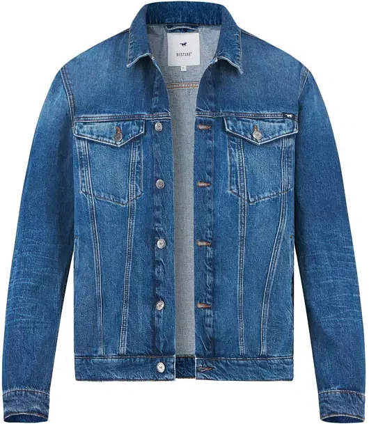 MUSTANG Herren Jeansjacke blau