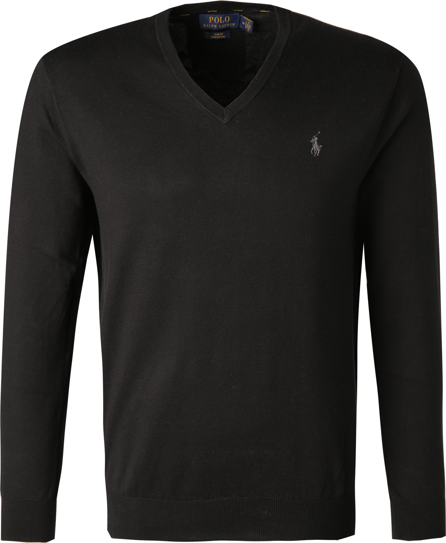Thumbnail - Polo Ralph Lauren Herren Pullover schwarz unifarben Slim Fit