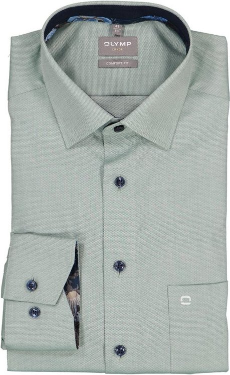 OLYMP Herren Hemd grün Comfort Fit