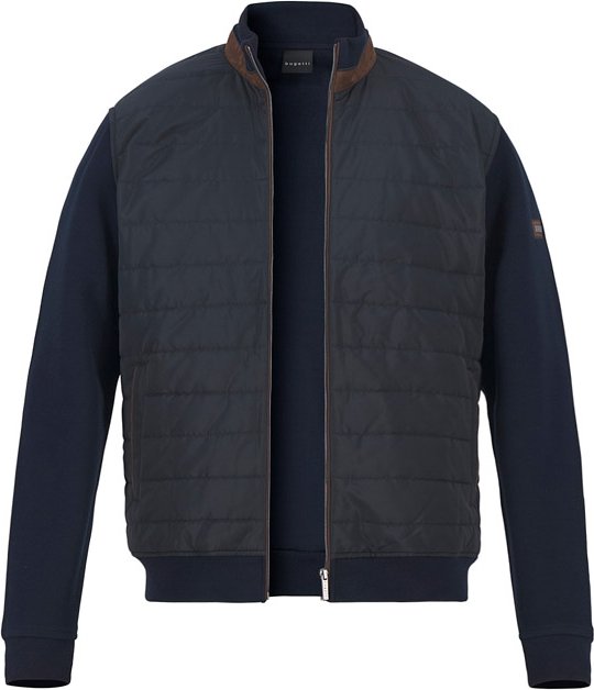 bugatti Herren Sweatjacke blau unifarben