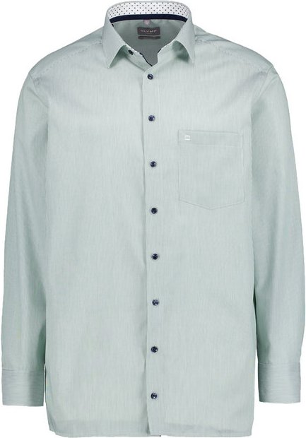 OLYMP Herren Hemd grün gestreift