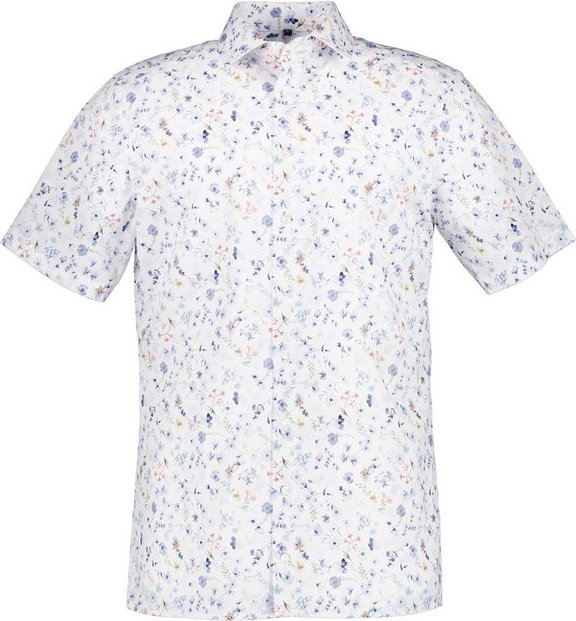 OLYMP Herren Kurzarmhemd mehrfarbig gemustert