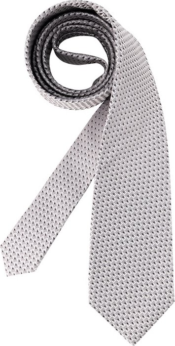 OLYMP Herren Krawatten grau Gemustert