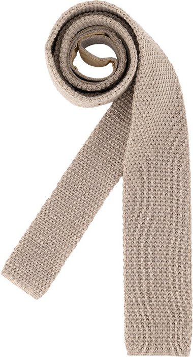 ETON Herren Krawatte beige unifarben