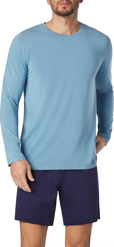 Novila Herren Schlafanzüge schwarz Modal unifarben