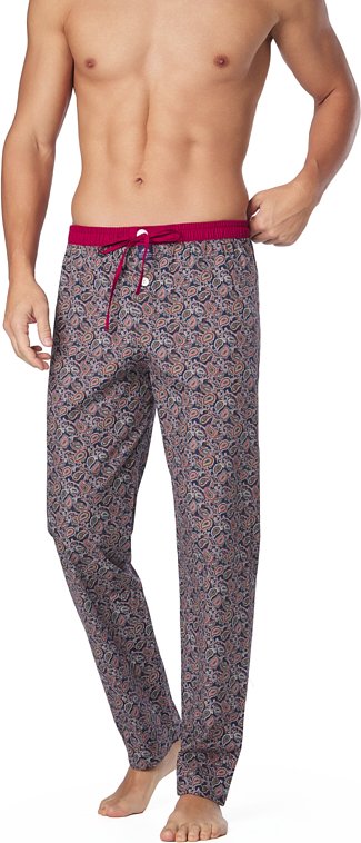 MC ALSON Herren Pyjamahose blau Baumwolle & Mix Kariert