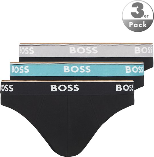 BOSS Black Herren Slips schwarz Baumwolle & Mix unifarben