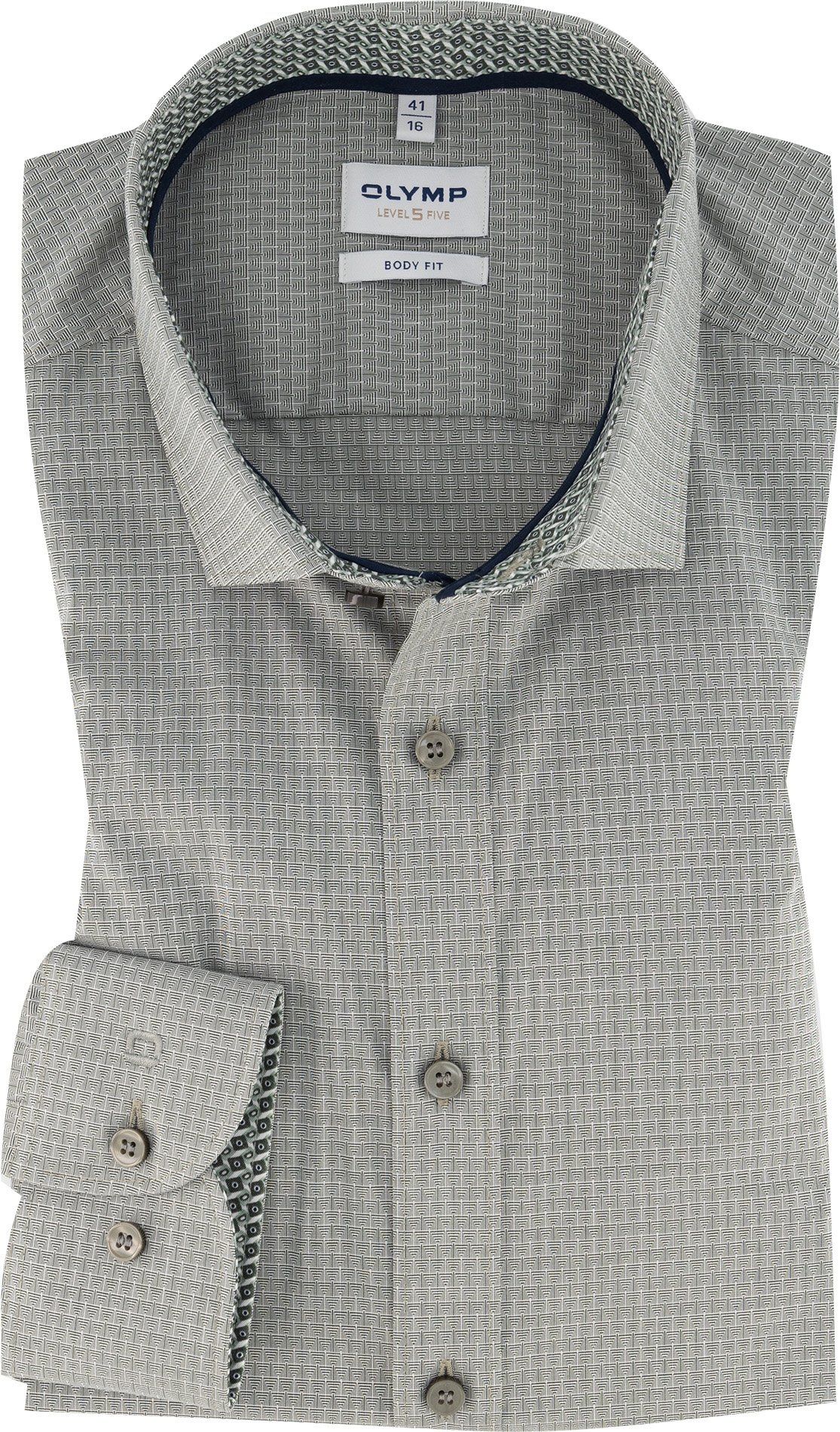 OLYMP Herren Hemd grau