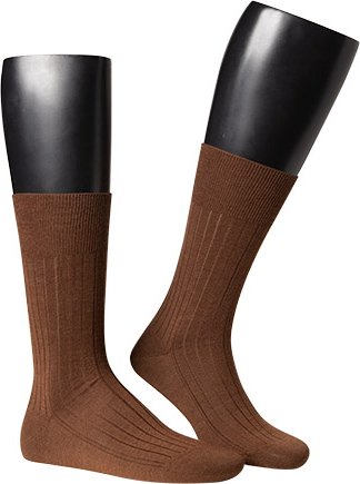 Falke Herren Socke braun Kashmere-Wolle unifarben