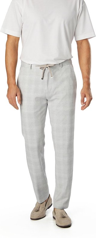 JOOP! Herren Hose grau kariert Slim Fit