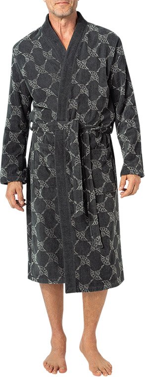 Thumbnail - JOOP! Herren Bademantel grau Gemustert