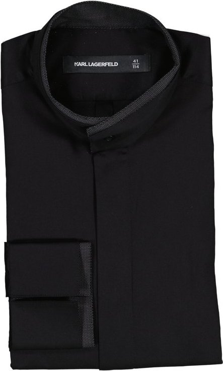 KARL LAGERFELD Herren Hemd schwarz