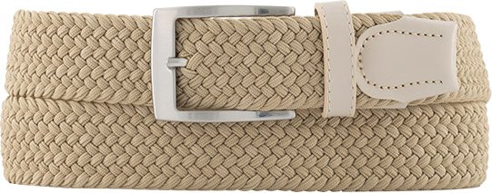 Alberto Herren Gürtel beige Textil