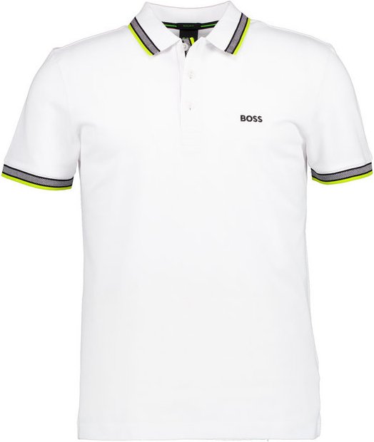 BOSS Green Herren Polo-Shirt weiß