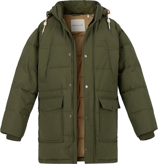 Gant Herren Daunenparka grün