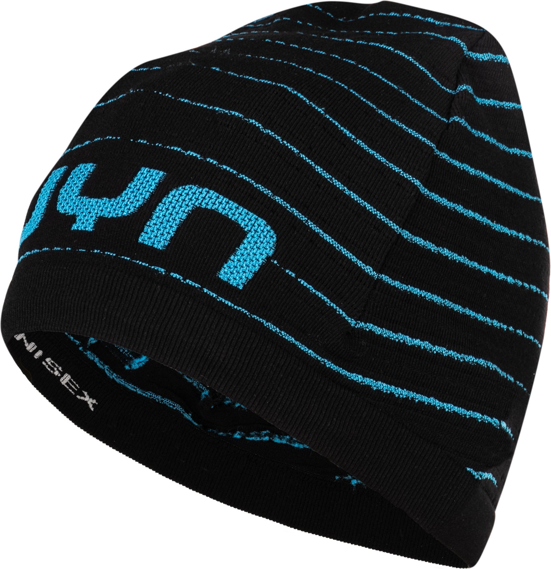 Thumbnail - UYN Herren Beanie schwarz Mikrofaser gestreift