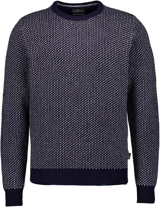Fynch-Hatton Herren Pullover blau Gemustert