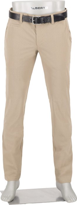Alberto Golf Herren Hosen beige gemustert