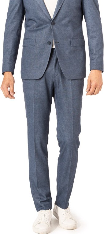 ROY ROBSON Herren Hose blau meliert Slim Fit