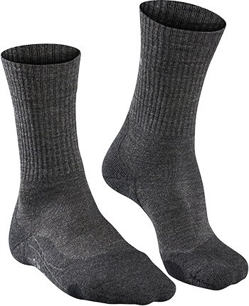Thumbnail - Falke Herren Socken grau Schur-Wolle unifarben