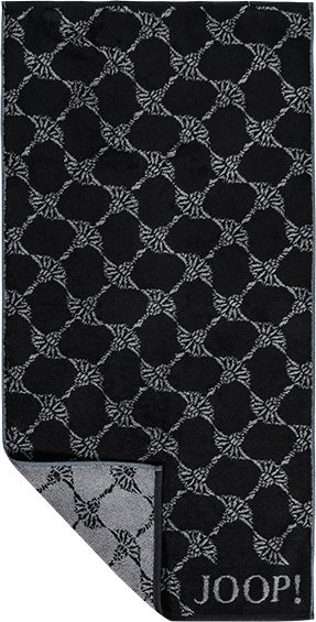 JOOP! Herren Handtuch schwarz Baumwolle & Mix Gemustert