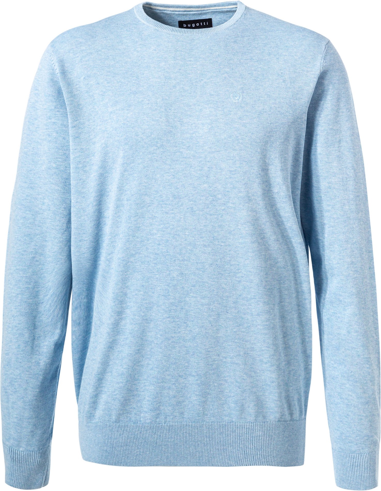 Thumbnail - bugatti Herren Pullover blau unifarben