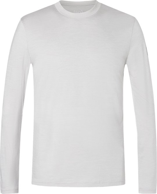 super.natural Herren Longsleeve grau meliert