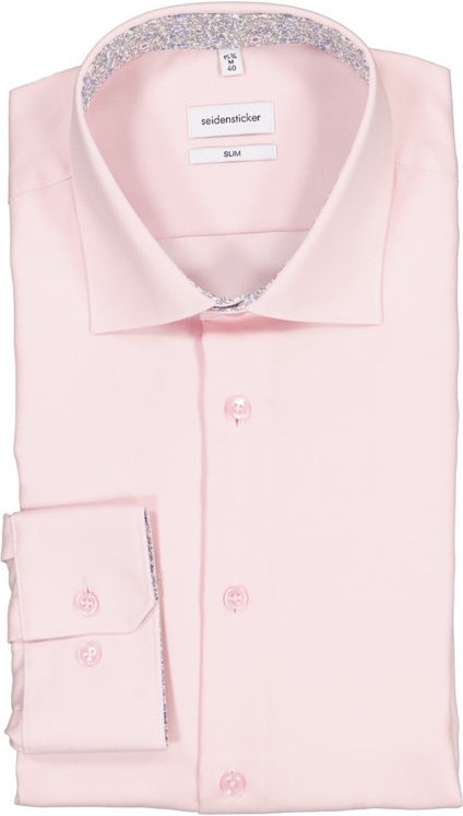 Seidensticker Herren Hemd rosa Slim Fit