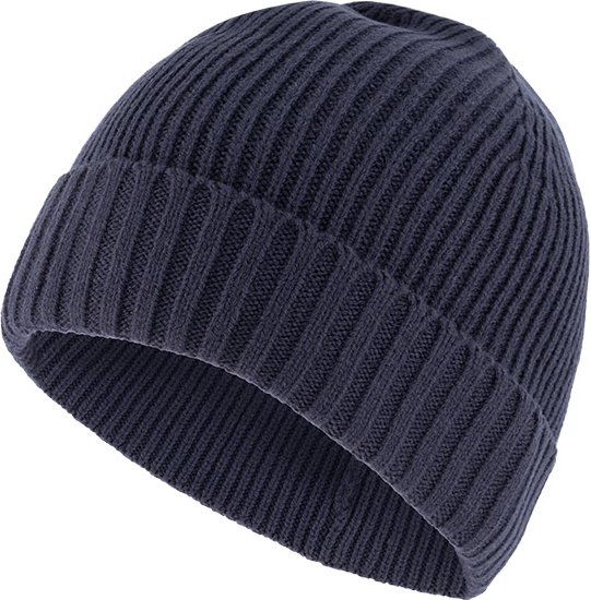 JOOP! Herren Mütze blau Woll-Stoff