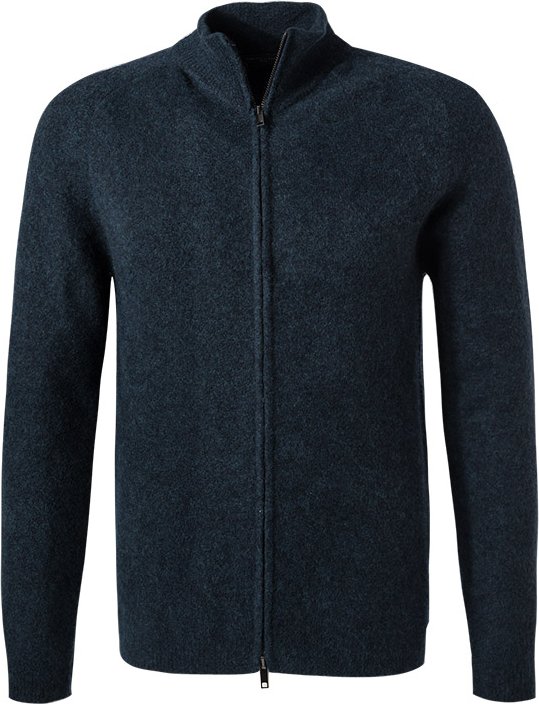 Thumbnail - DANIELE FIESOLI Herren Strickjacke blau unifarben