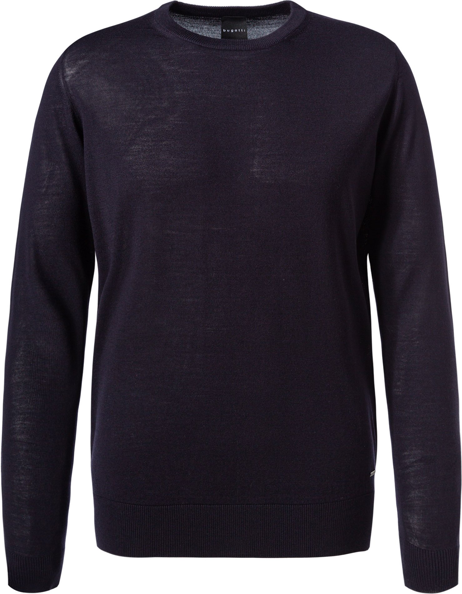 Thumbnail - bugatti Herren Pullover blau unifarben