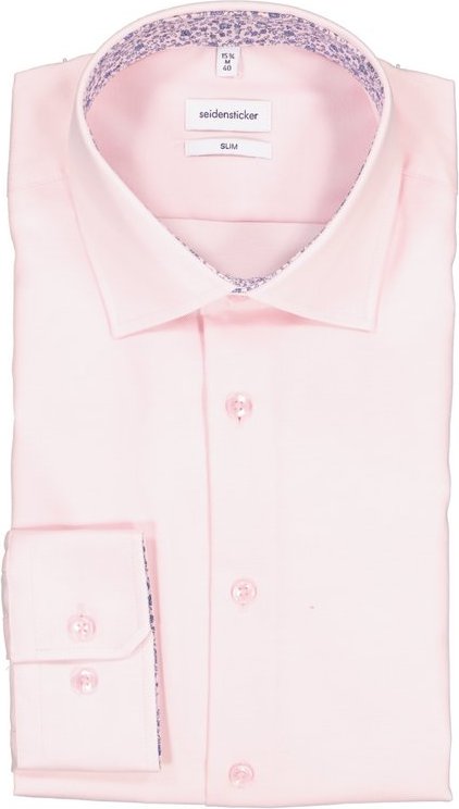 Seidensticker Herren Hemd rosa Slim Fit