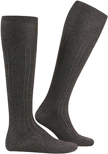 Thumbnail - Falke Herren Socken grau Schur-Wolle unifarben