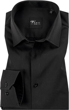 Venti Herren Hemd schwarz
