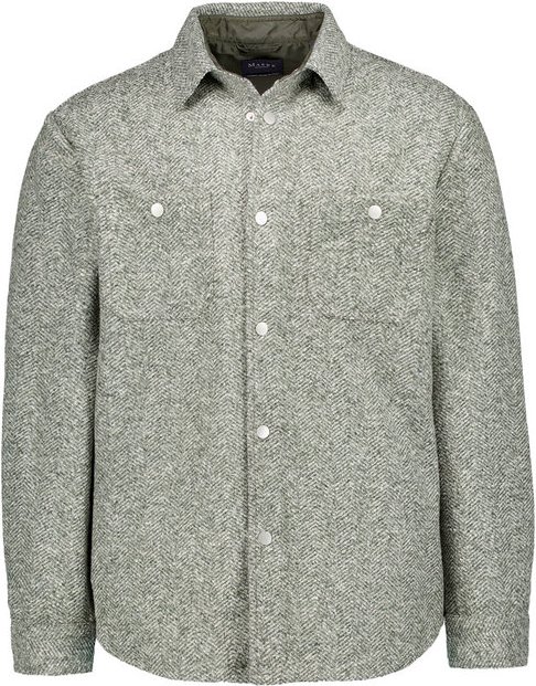 MAERZ Muenchen Herren Overshirt grün meliert