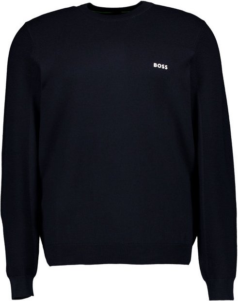 BOSS Green Herren Pullover blau unifarben
