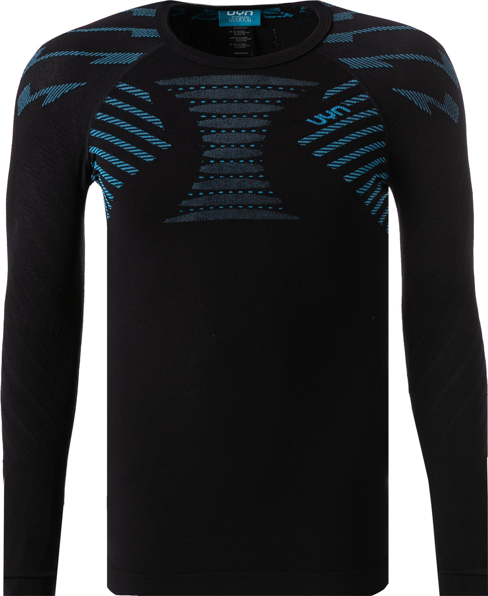 UYN Herren Funktionsshirt schwarz Mikrofaser/Funktion unifarben Slim Fit