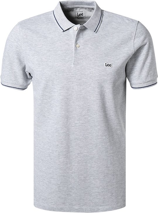 Lee Herren Polo-Shirt grau meliert